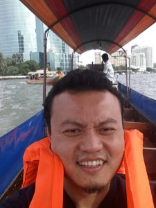 Jaafar at the Chao Phraya RIver in Bangkok earlier this year